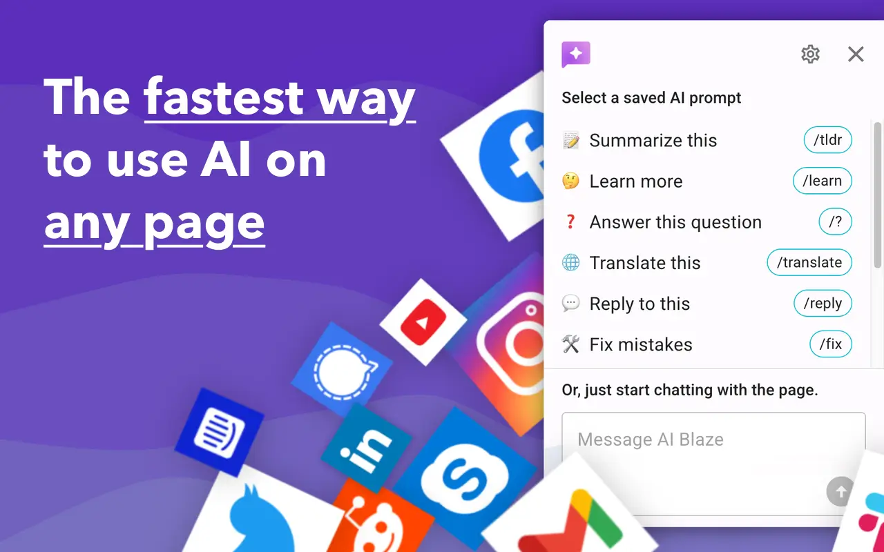 Use AI anywhere