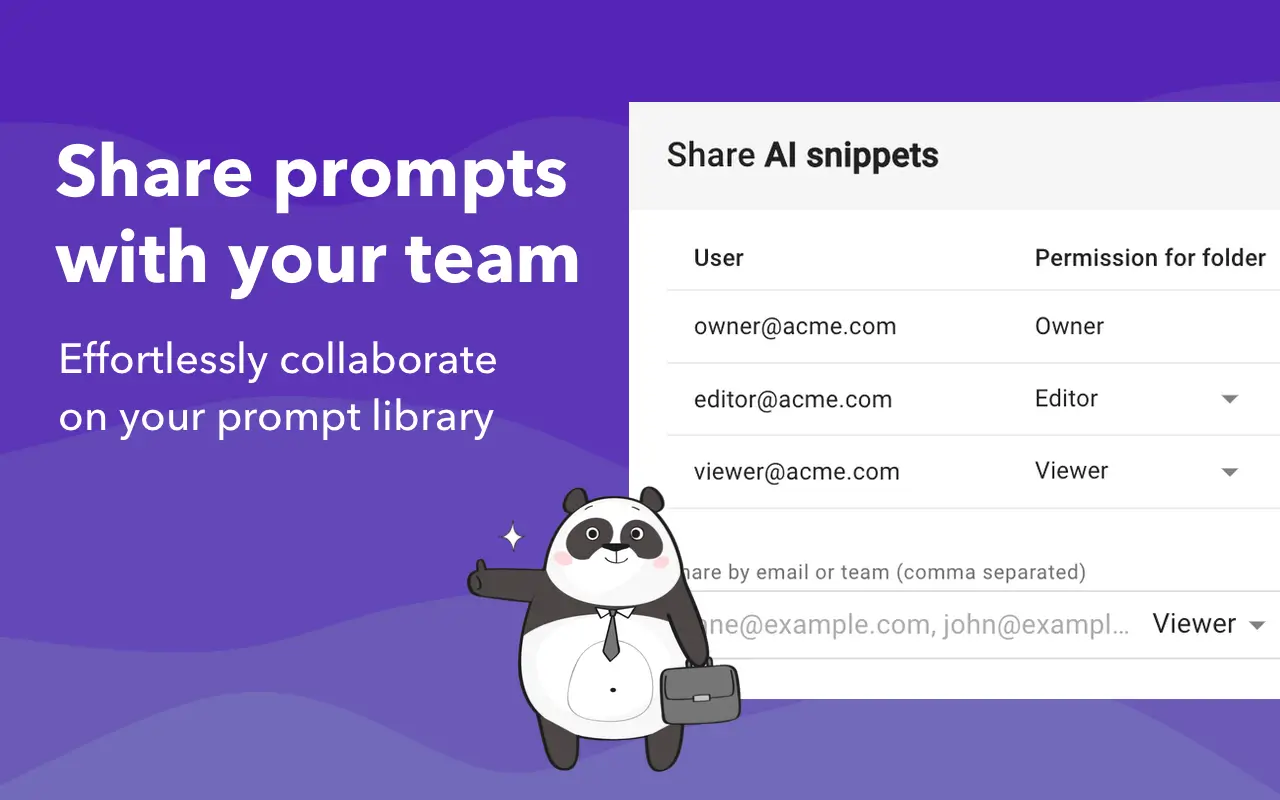 Share with your team