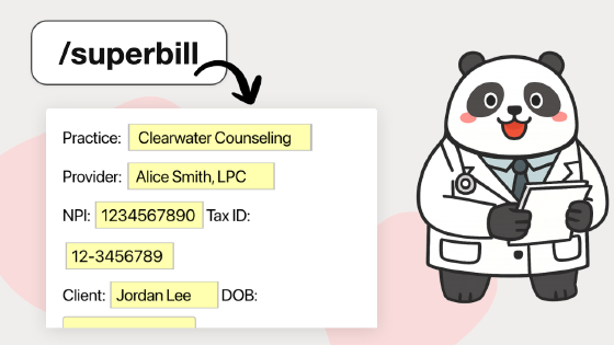 Superbill & Insurance Form Templates template cover