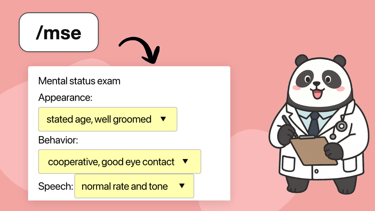 Mental Status Exam Template
