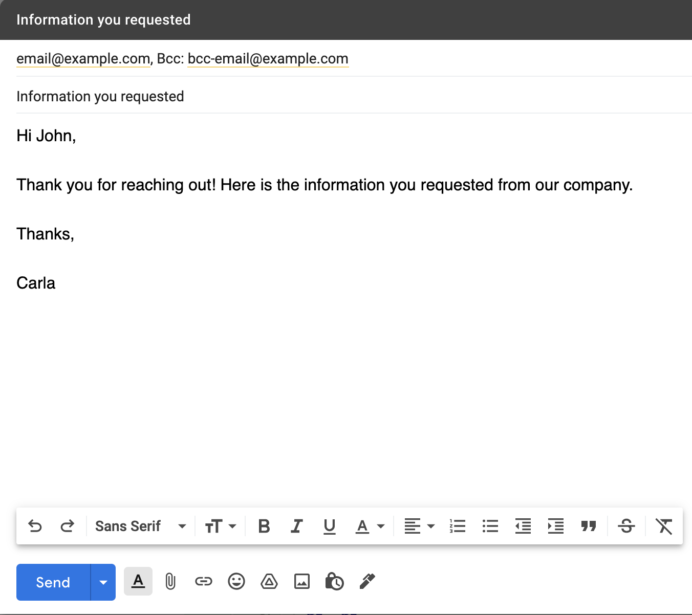 how to auto bcc gmail step 4
