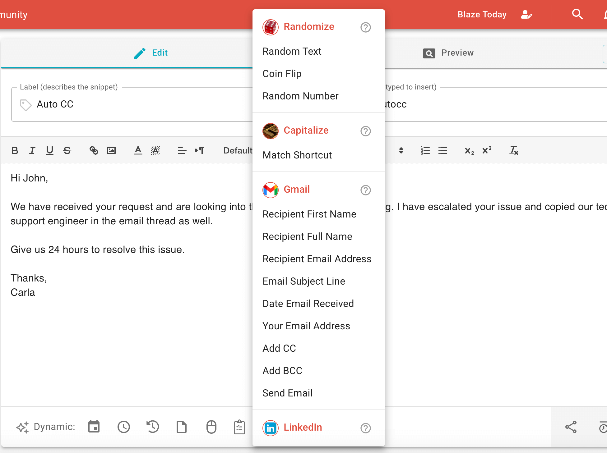 how to auto cc gmail step 2