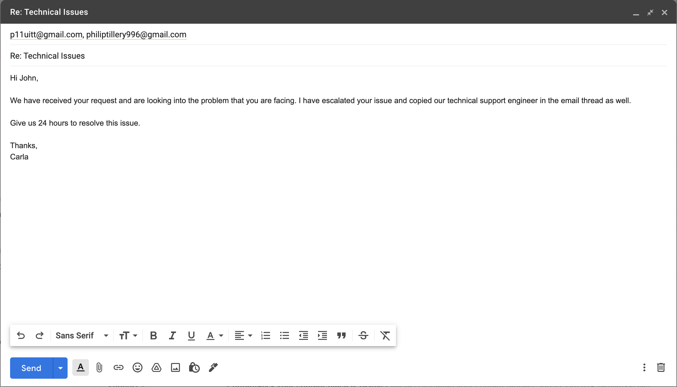 how to auto cc gmail step 5